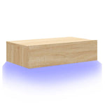 Tv-Meubel Met Led-Verlichting 60X35X15,5 Cm Kleurig Sonoma Eiken