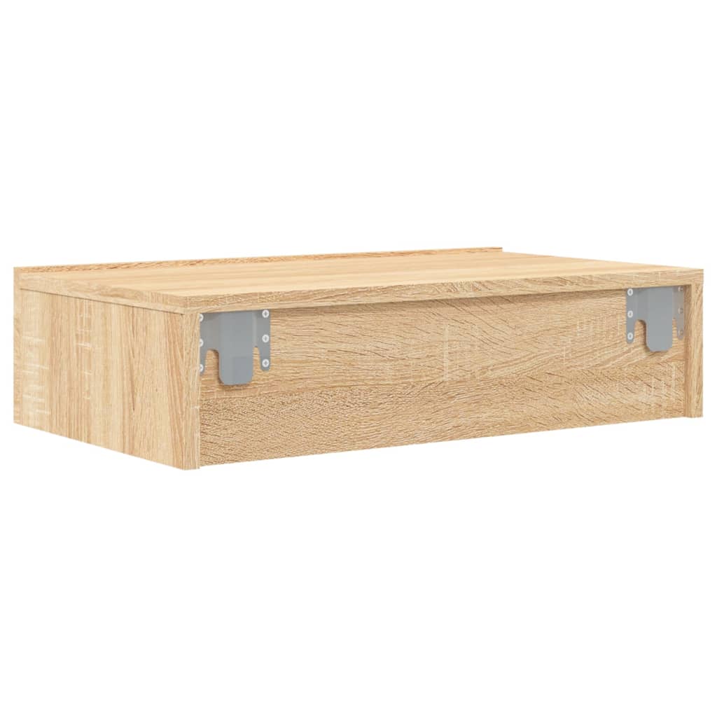 Tv-Meubel Met Led-Verlichting 60X35X15,5 Cm Kleurig Sonoma Eiken