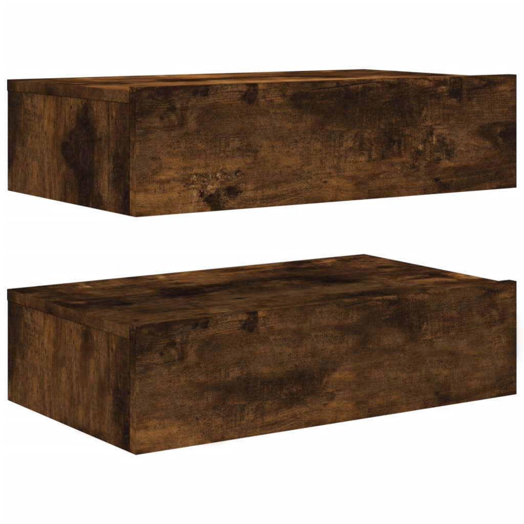 Tv-Meubels Met Led 60X35X15,5 Cm Kleur Gerookt Eiken