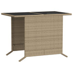 3-Delige Bistroset Met Kussens Poly Rattan Beige