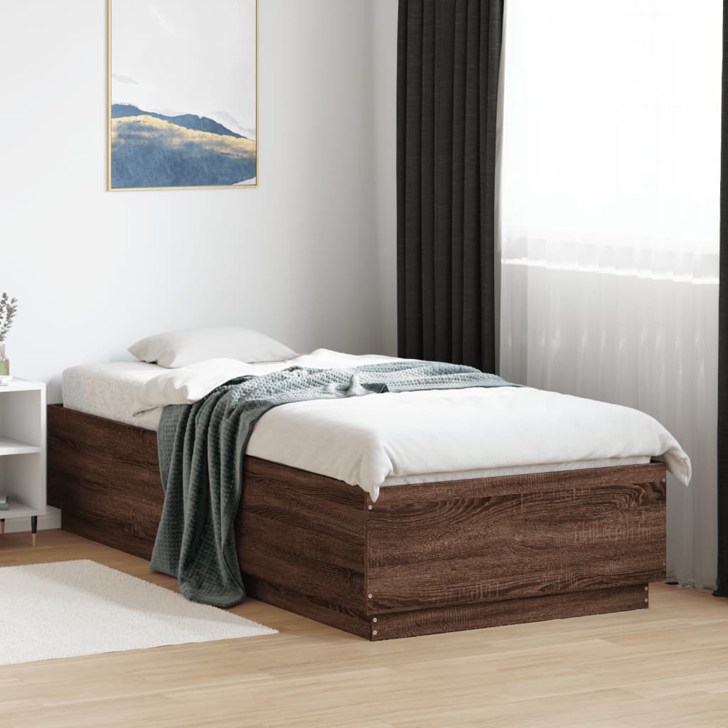 Bedframe Bewerkt Hout