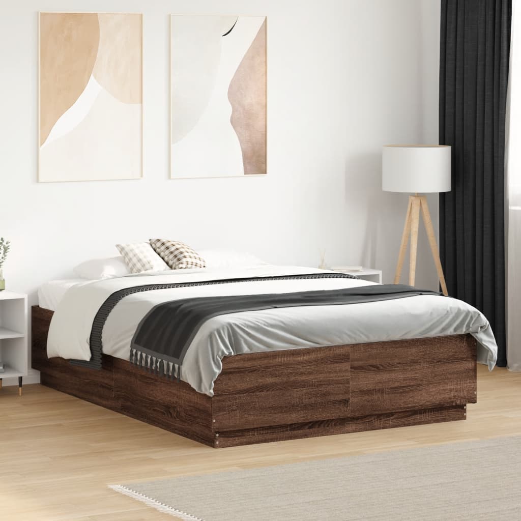 Bedframe Bewerkt Hout