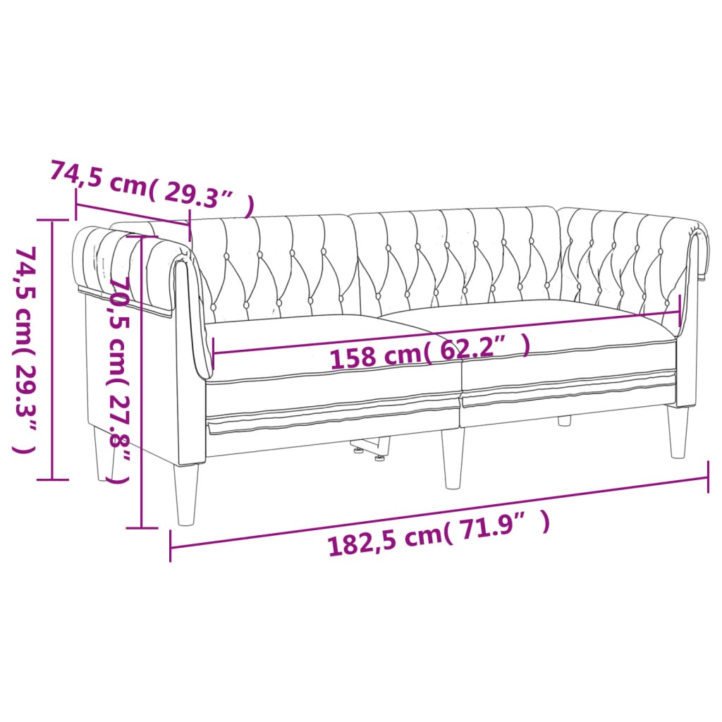 2-Delige Loungeset Stof