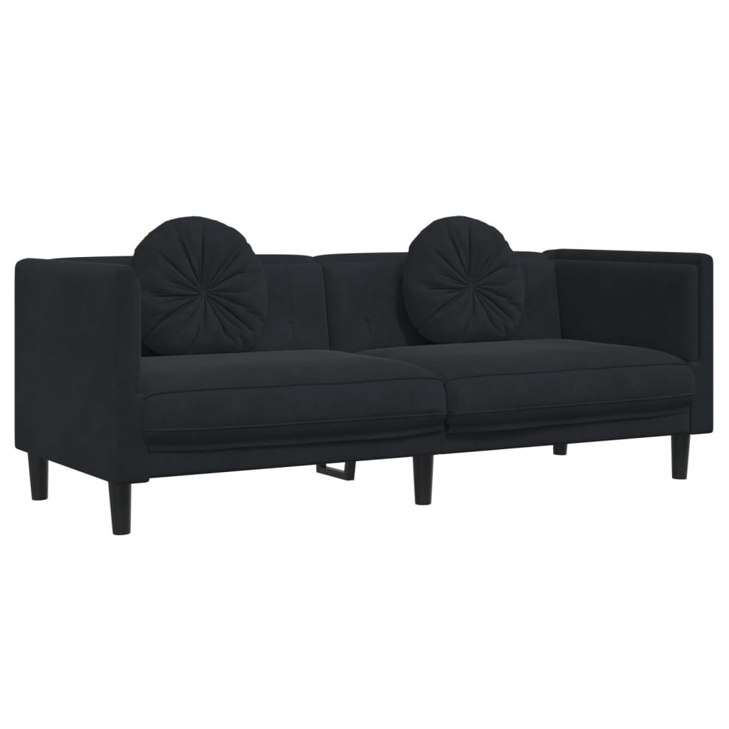 3-Delige Loungeset Met Kussens Fluweel