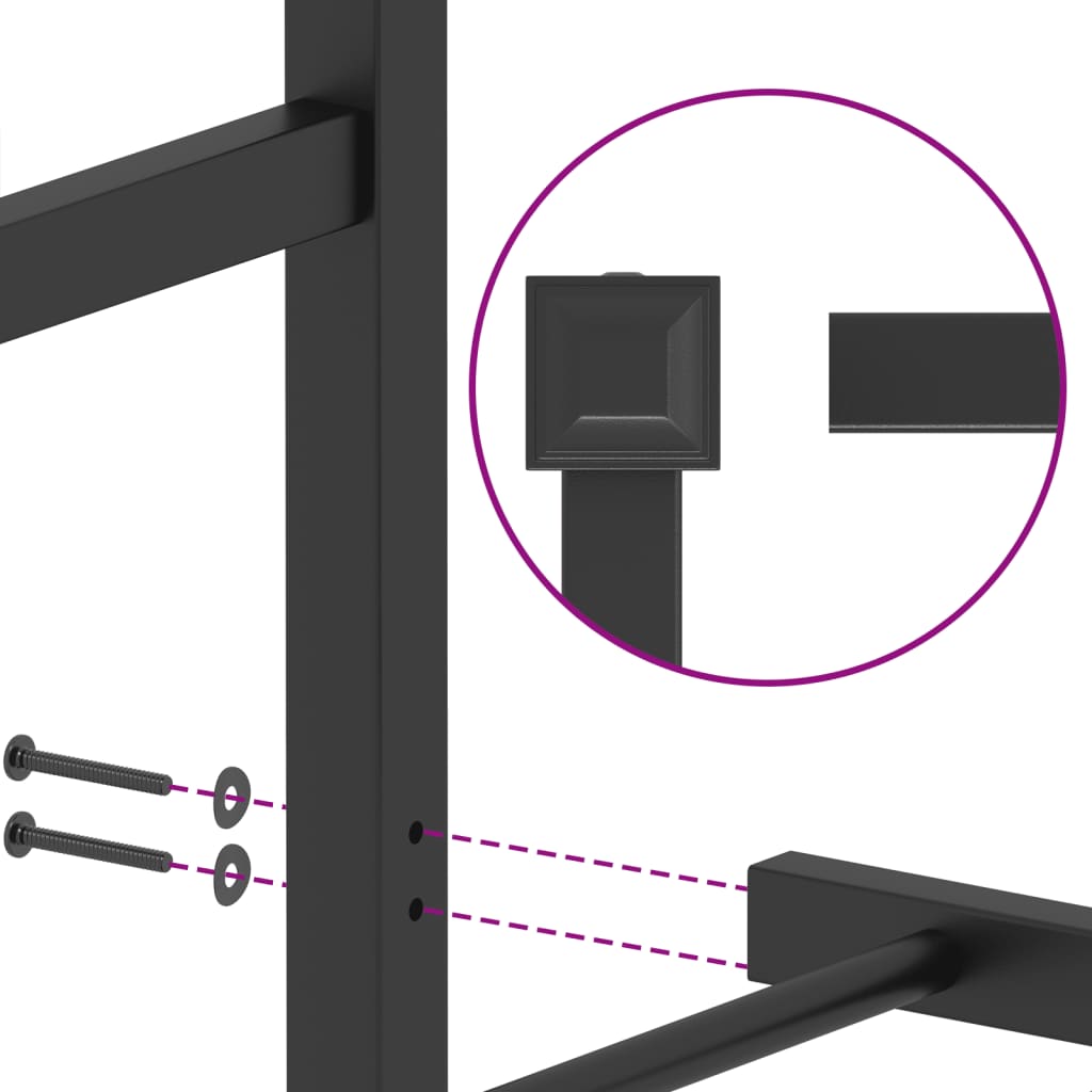 Bedframe Met Hoofd- En Voeteneinde Metaal