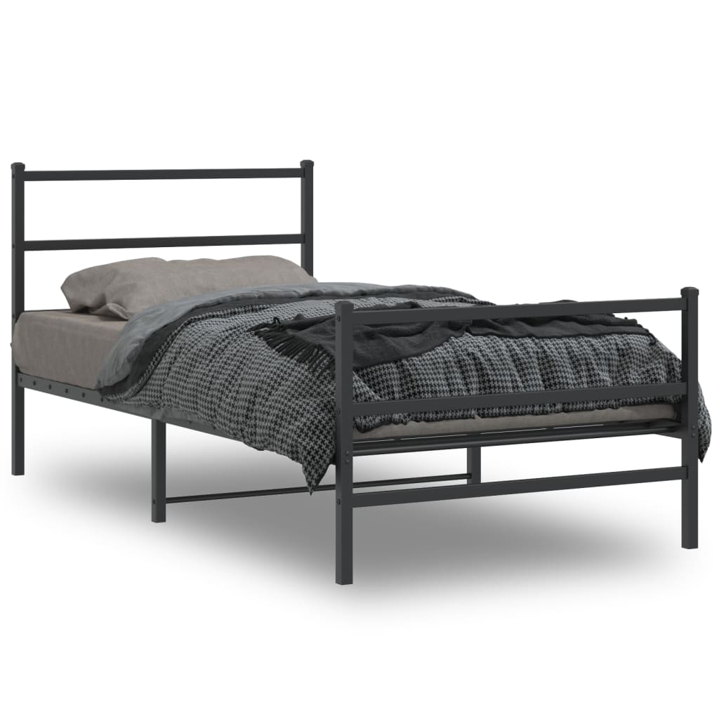 Bedframe Met Hoofd- En Voeteneinde Metaal