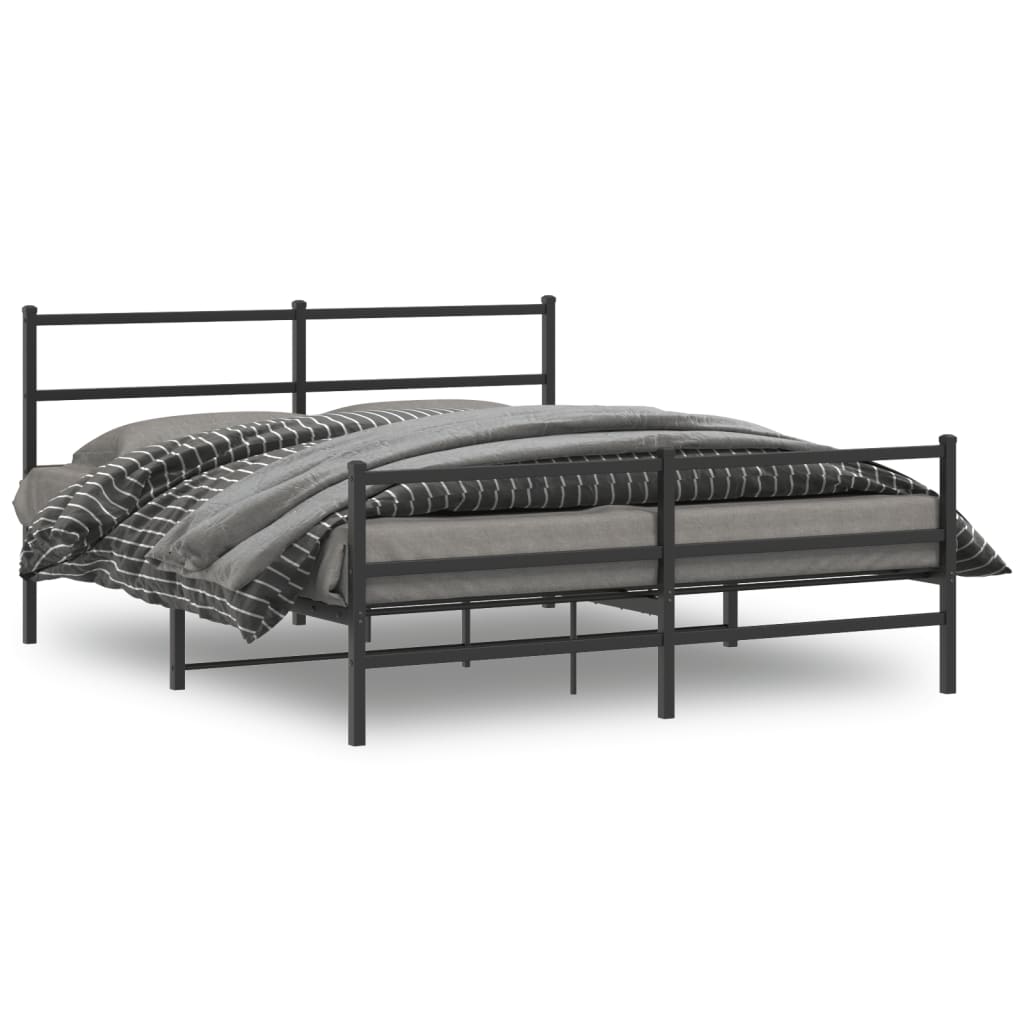 Bedframe Met Hoofd- En Voeteneinde Metaal