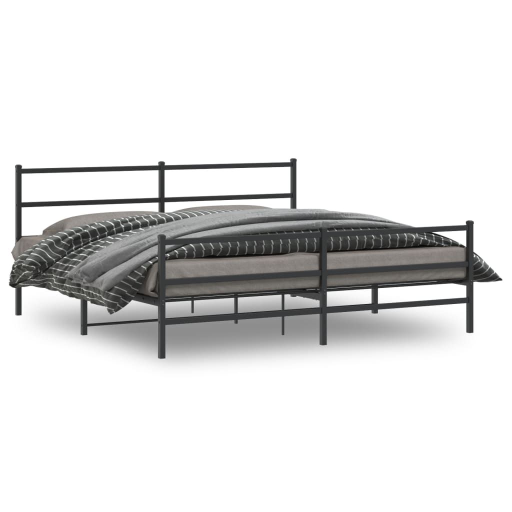 Bedframe Met Hoofd- En Voeteneinde Metaal