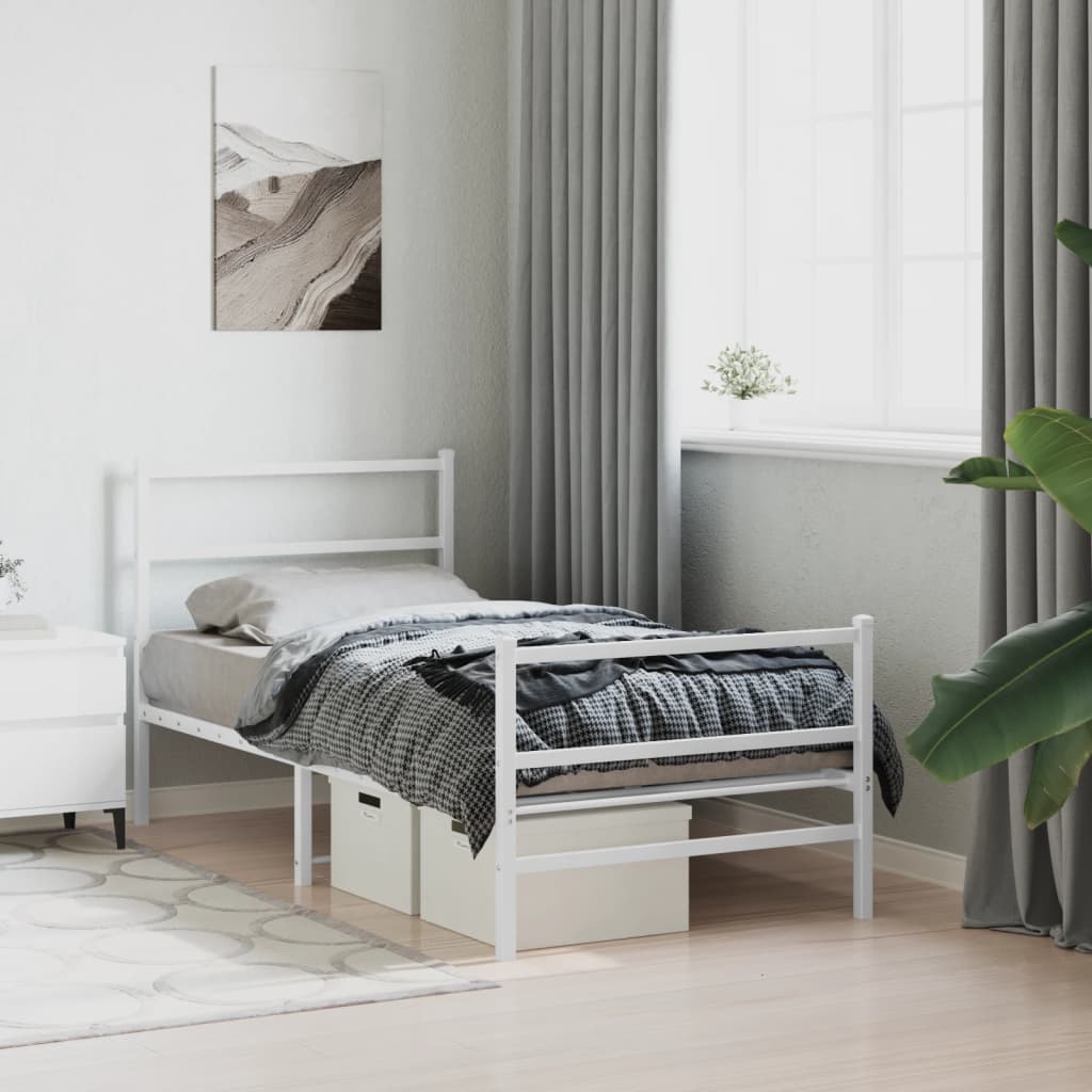 Bedframe Met Hoofd- En Voeteneinde Metaal