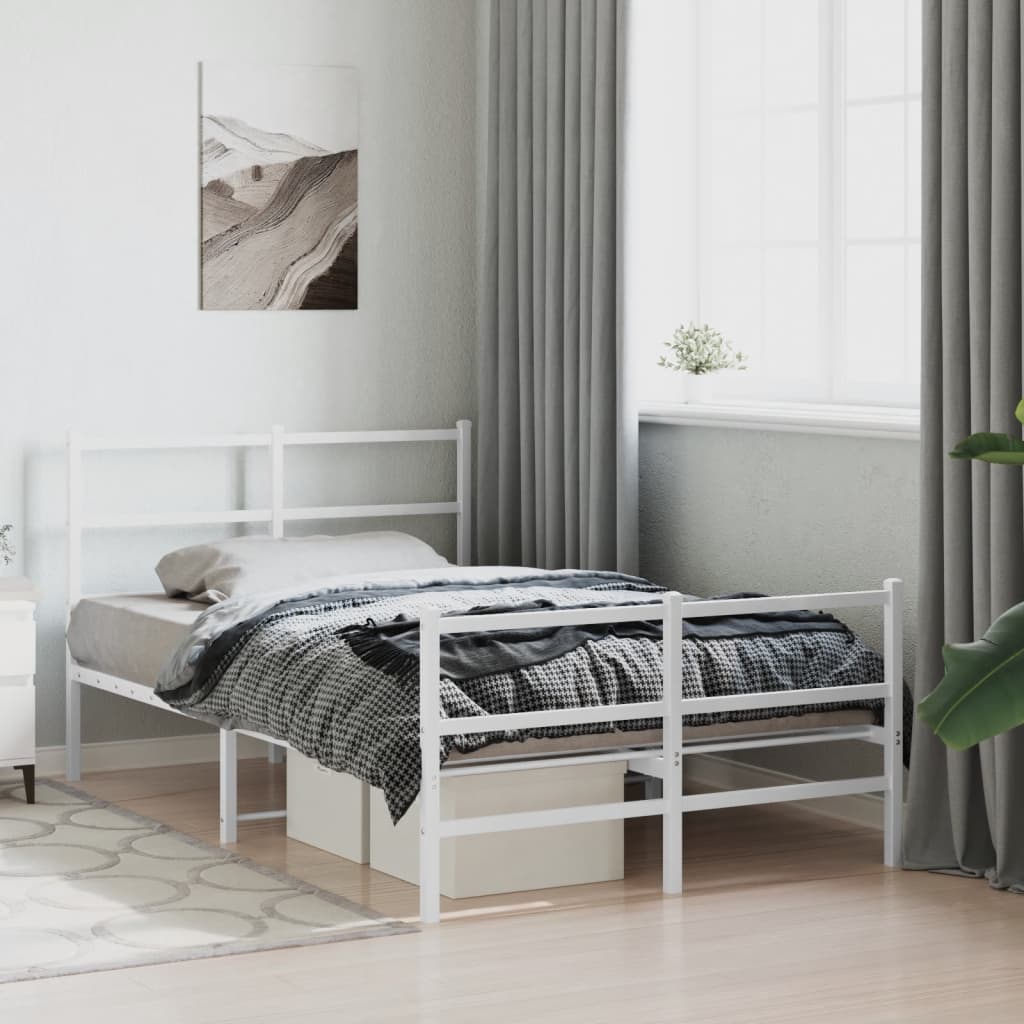 Bedframe Met Hoofd- En Voeteneinde Metaal