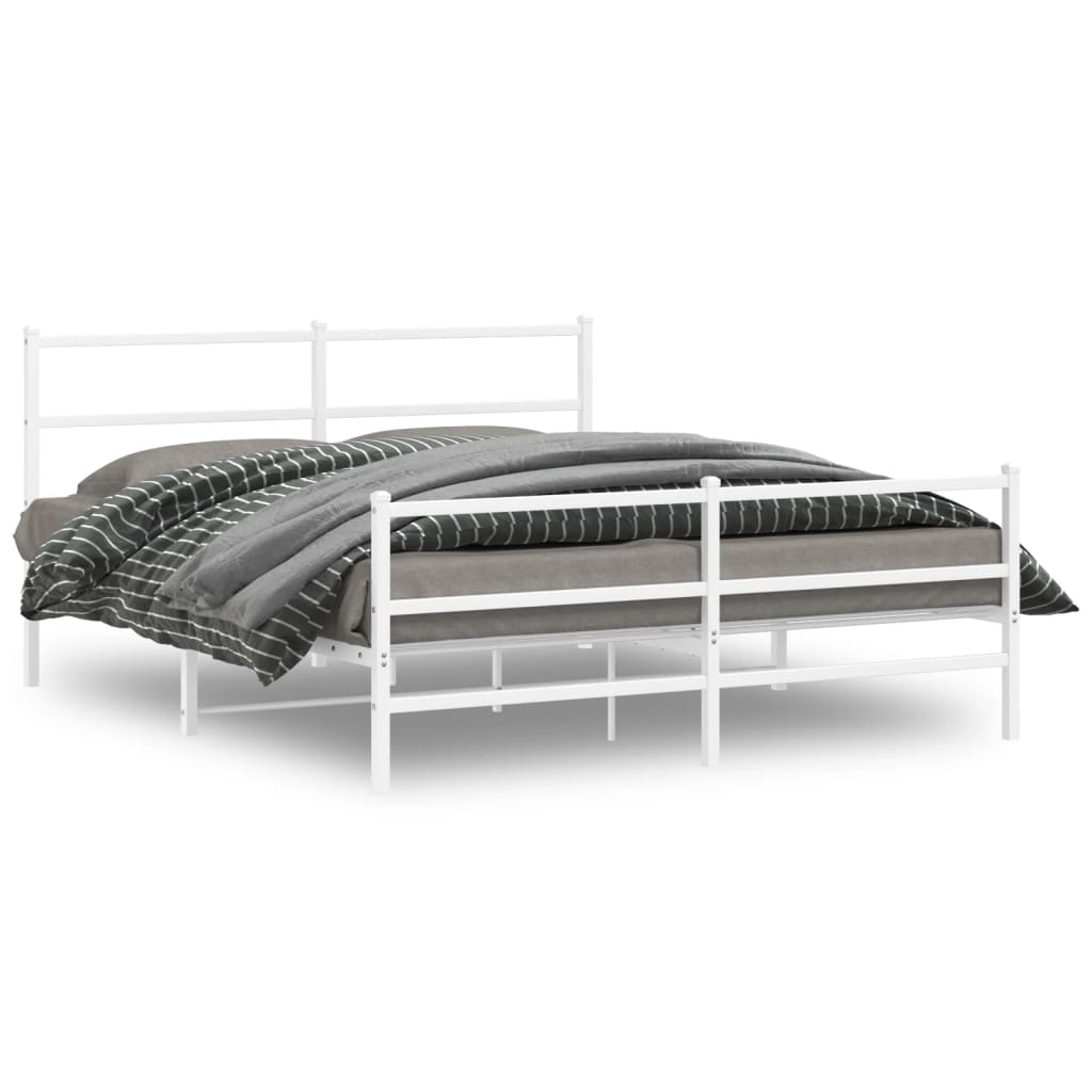 Bedframe Met Hoofd- En Voeteneinde Metaal