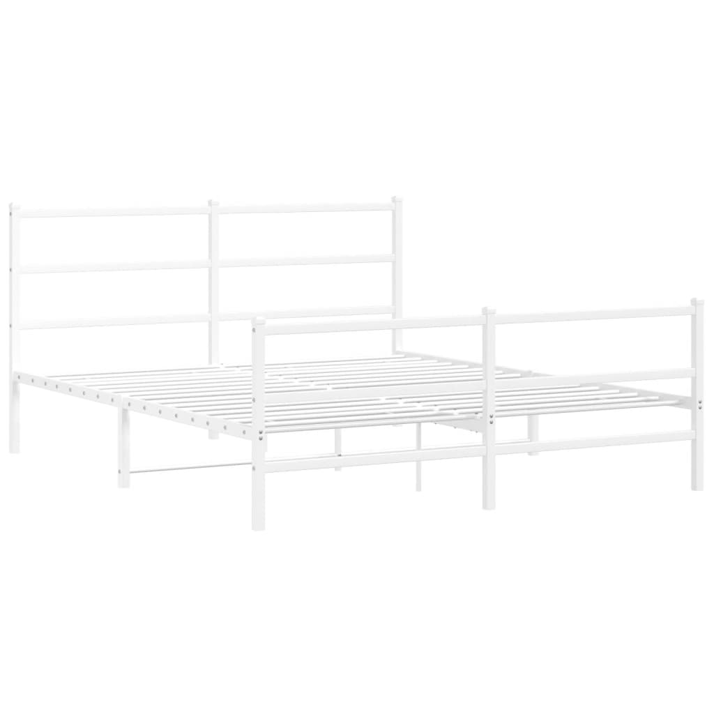 Bedframe Met Hoofd- En Voeteneinde Metaal