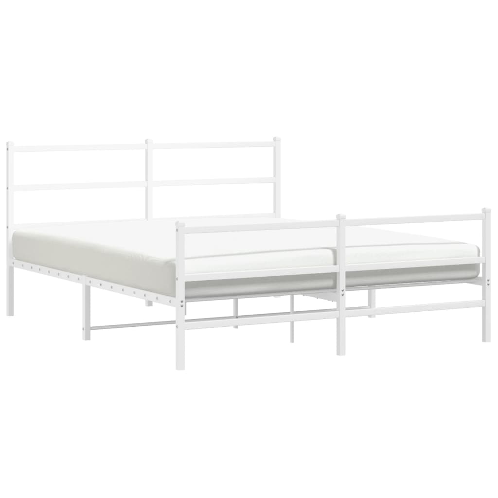 Bedframe Met Hoofd- En Voeteneinde Metaal