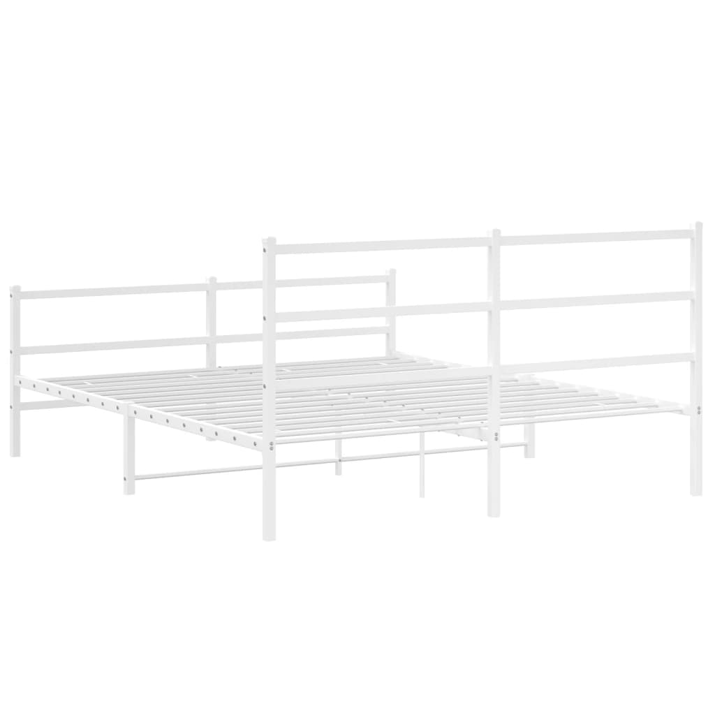 Bedframe Met Hoofd- En Voeteneinde Metaal