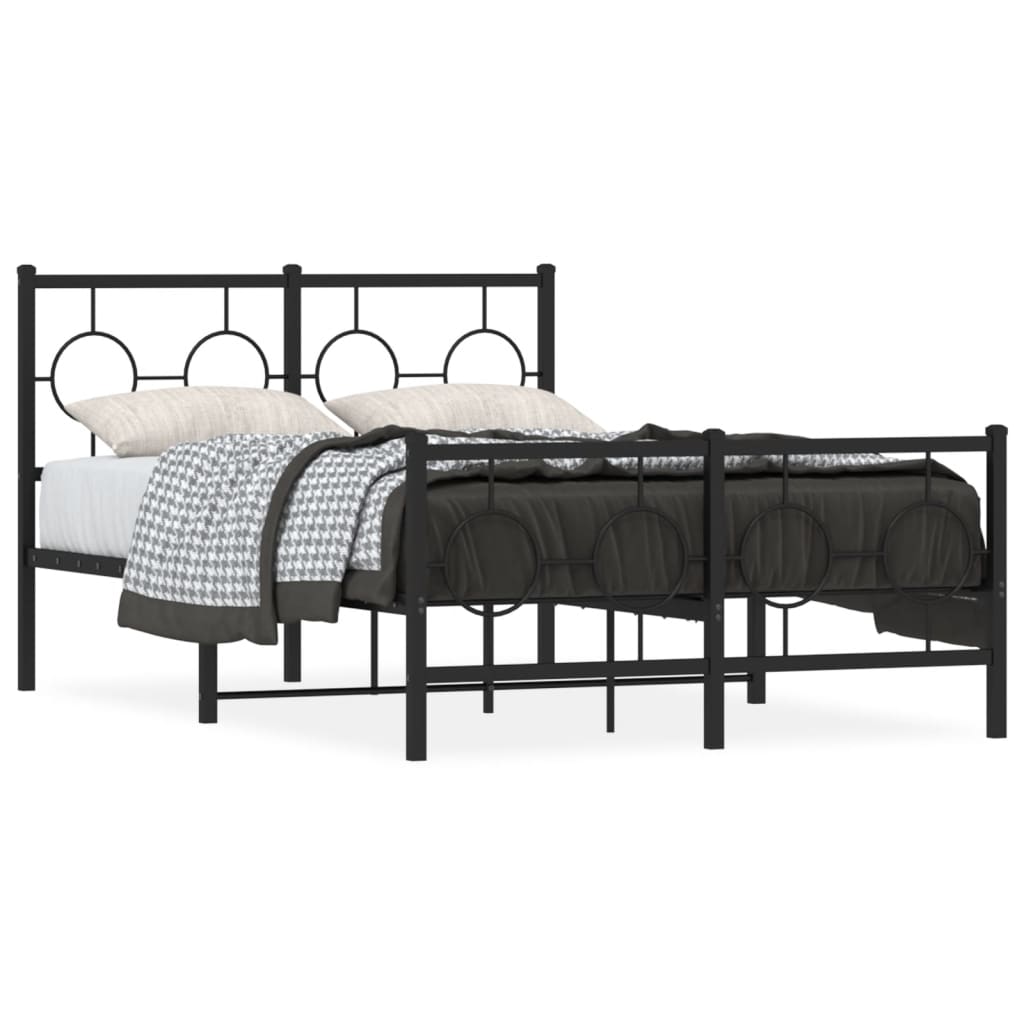 Bedframe Met Hoofd- En Voeteneinde Metaal