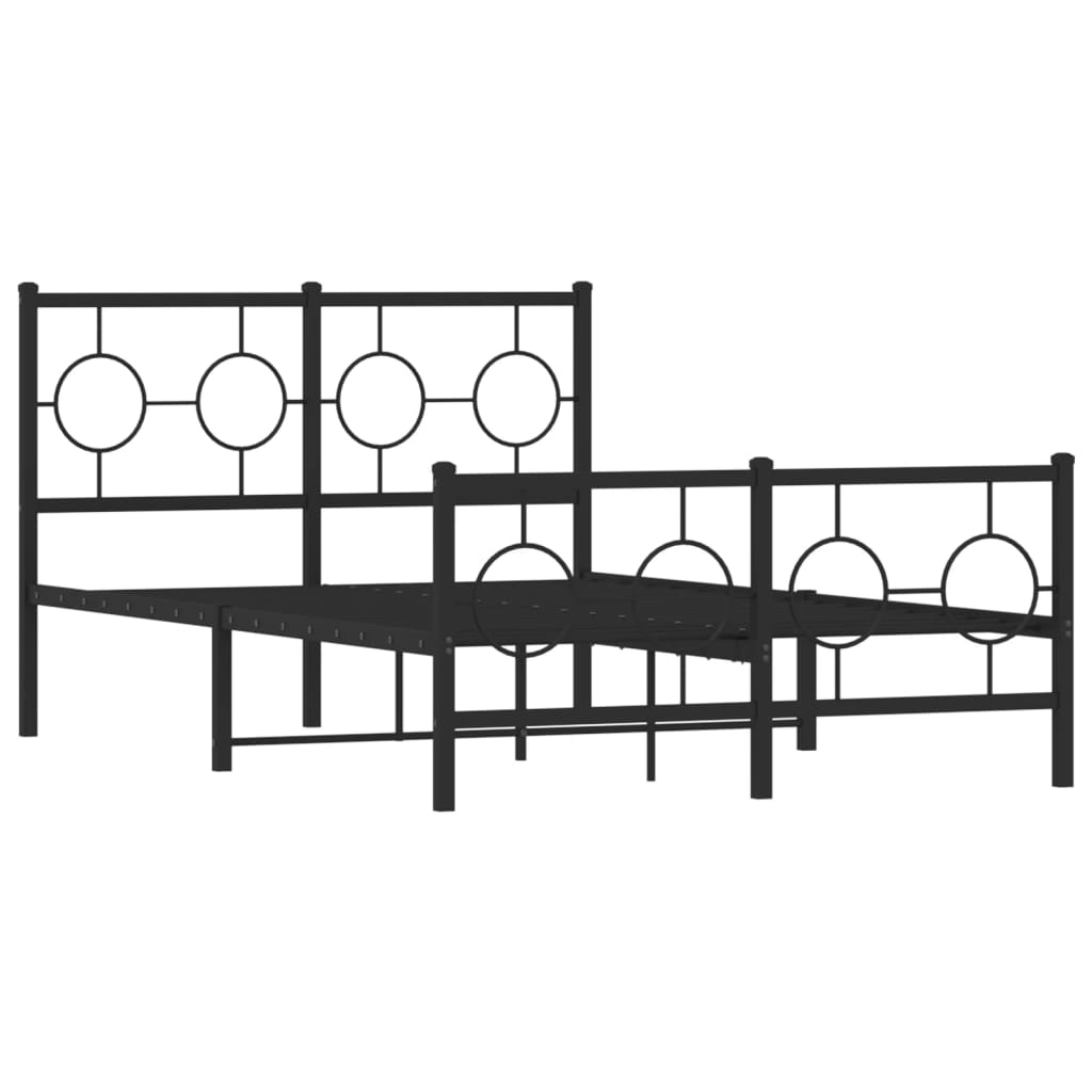 Bedframe Met Hoofd- En Voeteneinde Metaal