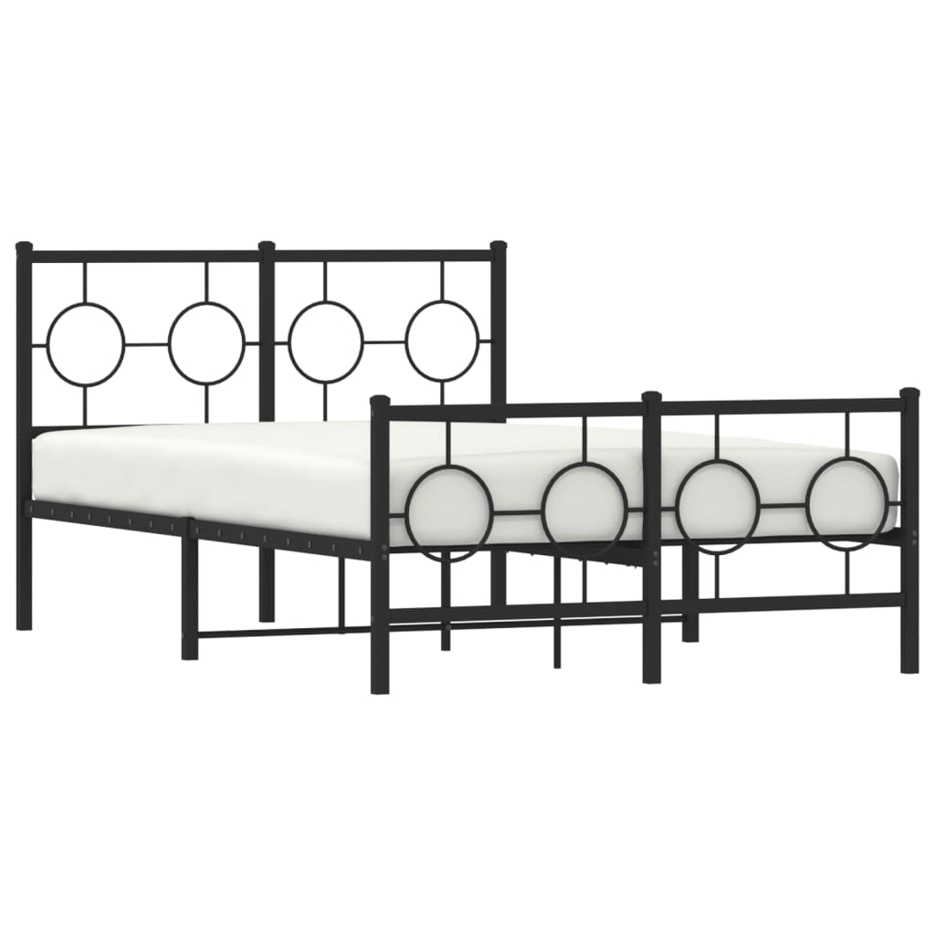 Bedframe Met Hoofd- En Voeteneinde Metaal