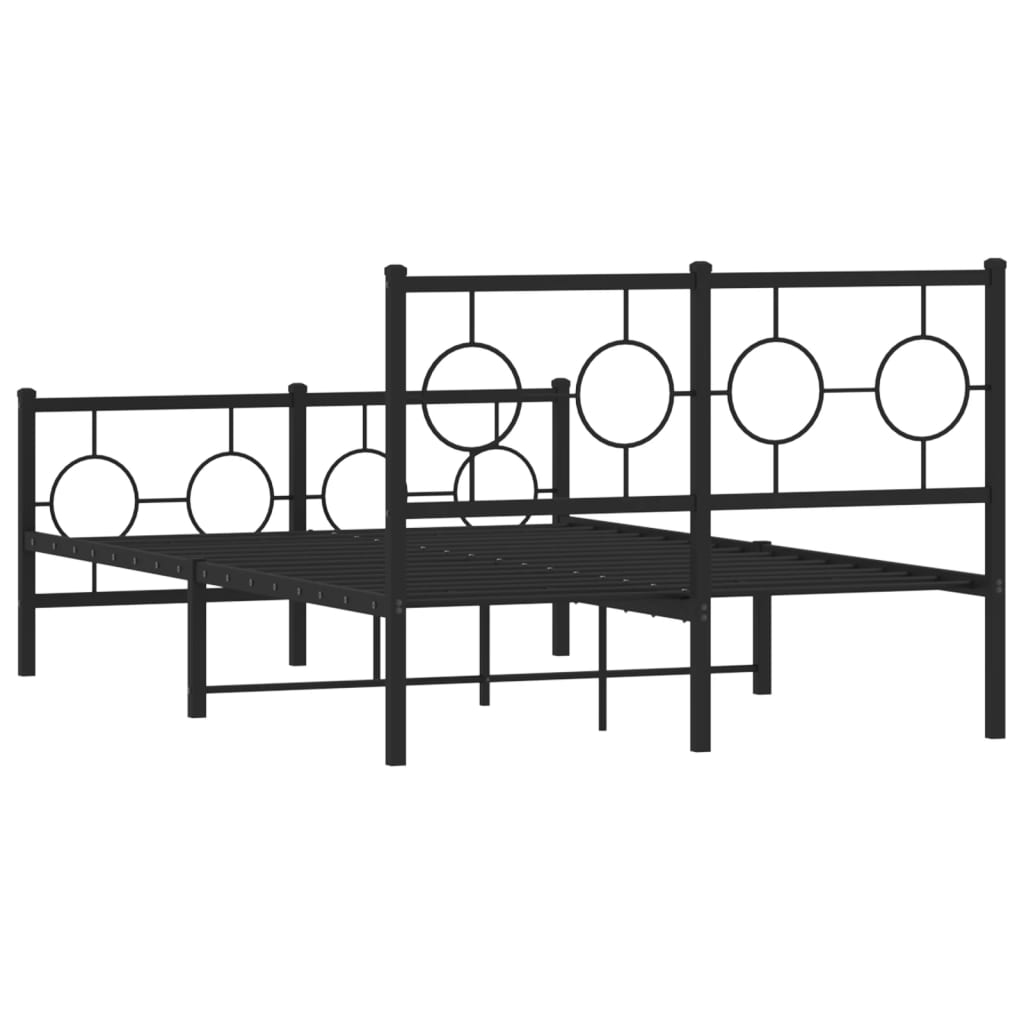 Bedframe Met Hoofd- En Voeteneinde Metaal