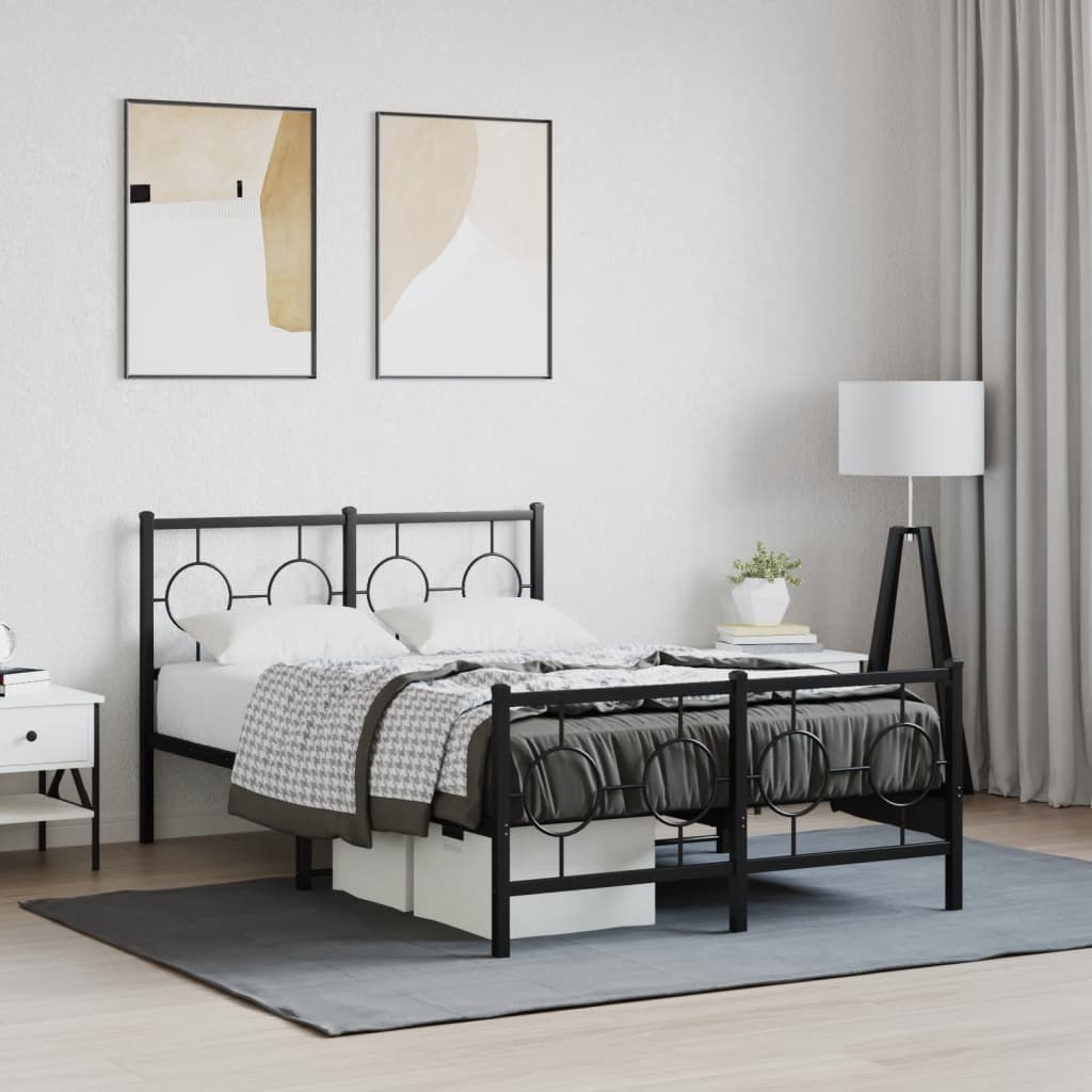 Bedframe Met Hoofd- En Voeteneinde Metaal