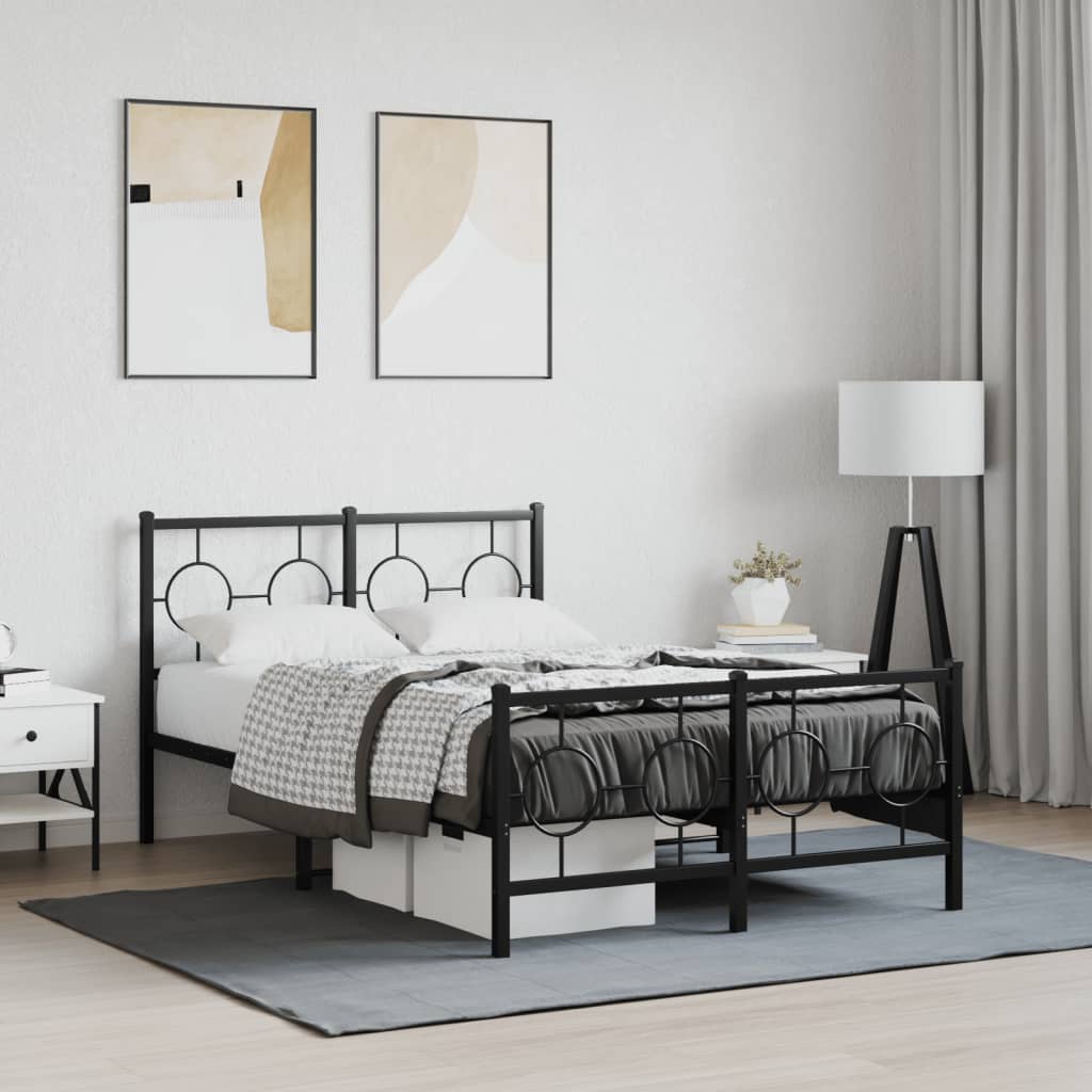 Bedframe Met Hoofd- En Voeteneinde Metaal