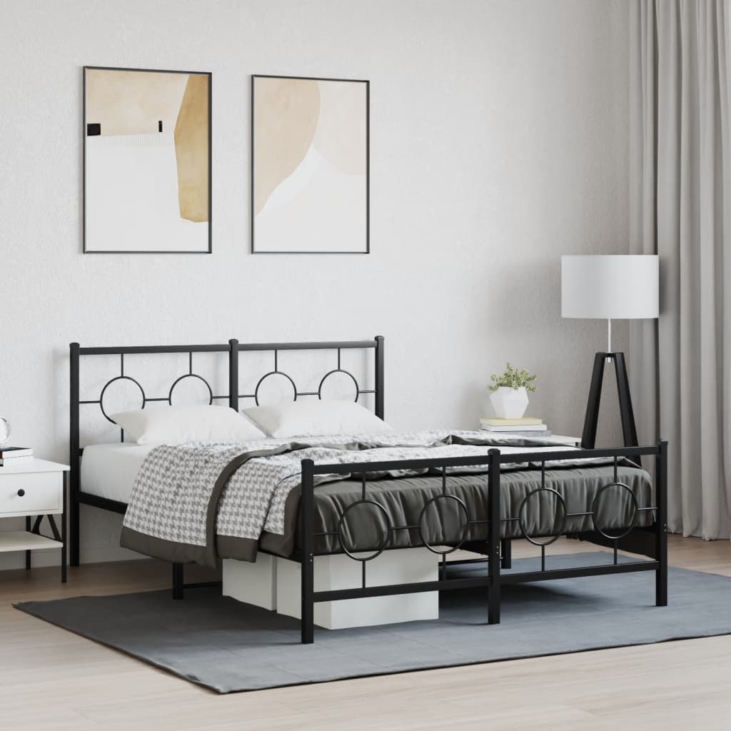 Bedframe Met Hoofd- En Voeteneinde Metaal