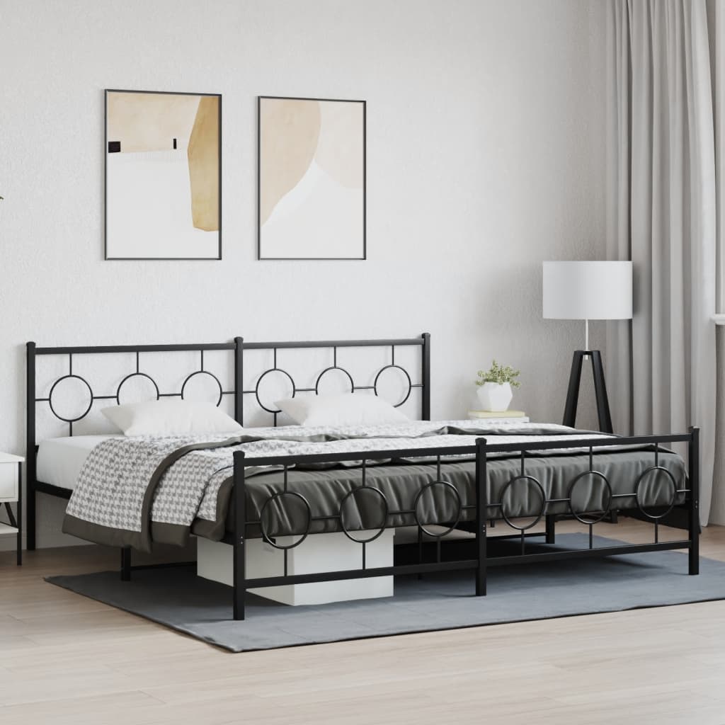 Bedframe Met Hoofd- En Voeteneinde Metaal