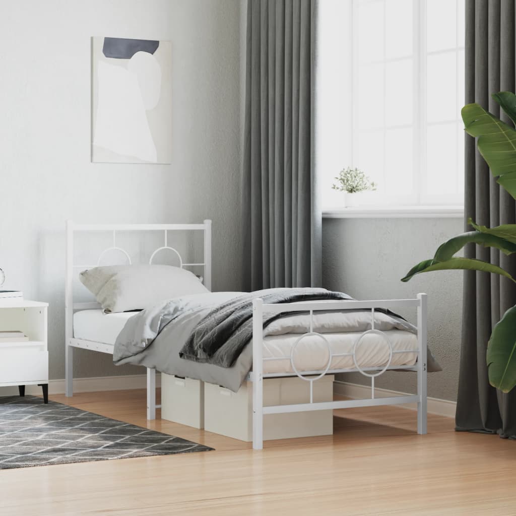 Bedframe Met Hoofd- En Voeteneinde Metaal