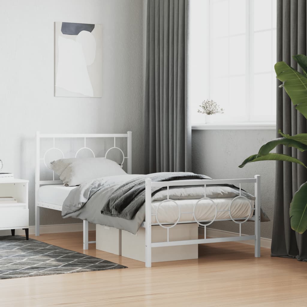 Bedframe Met Hoofd- En Voeteneinde Metaal