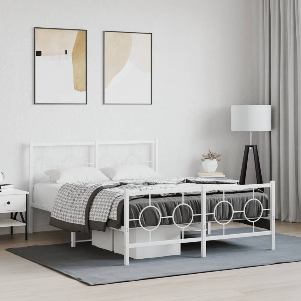 Bedframe Met Hoofd- En Voeteneinde Metaal