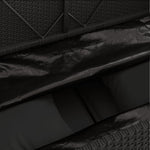 Tuinbank Met Kussens Poly Rattan Zwart