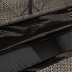 Tuinbank Met Kussens Poly Rattan Grijs