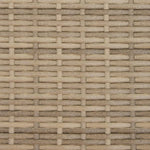 Ligbed 2-Persoons Luifel En Kussens Poly Rattan Gemengd Beige