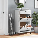 Schoenenkast Viken Massief Grenenhout Wit
