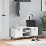 Schoenenbank Viken 106X35X45 Cm Massief Grenenhout Wit