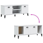 Schoenenbank Viken 106X35X45 Cm Massief Grenenhout Wit