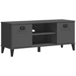 Schoenenbank Viken 106X35X45 Cm Grenenhout Antracietgrijs