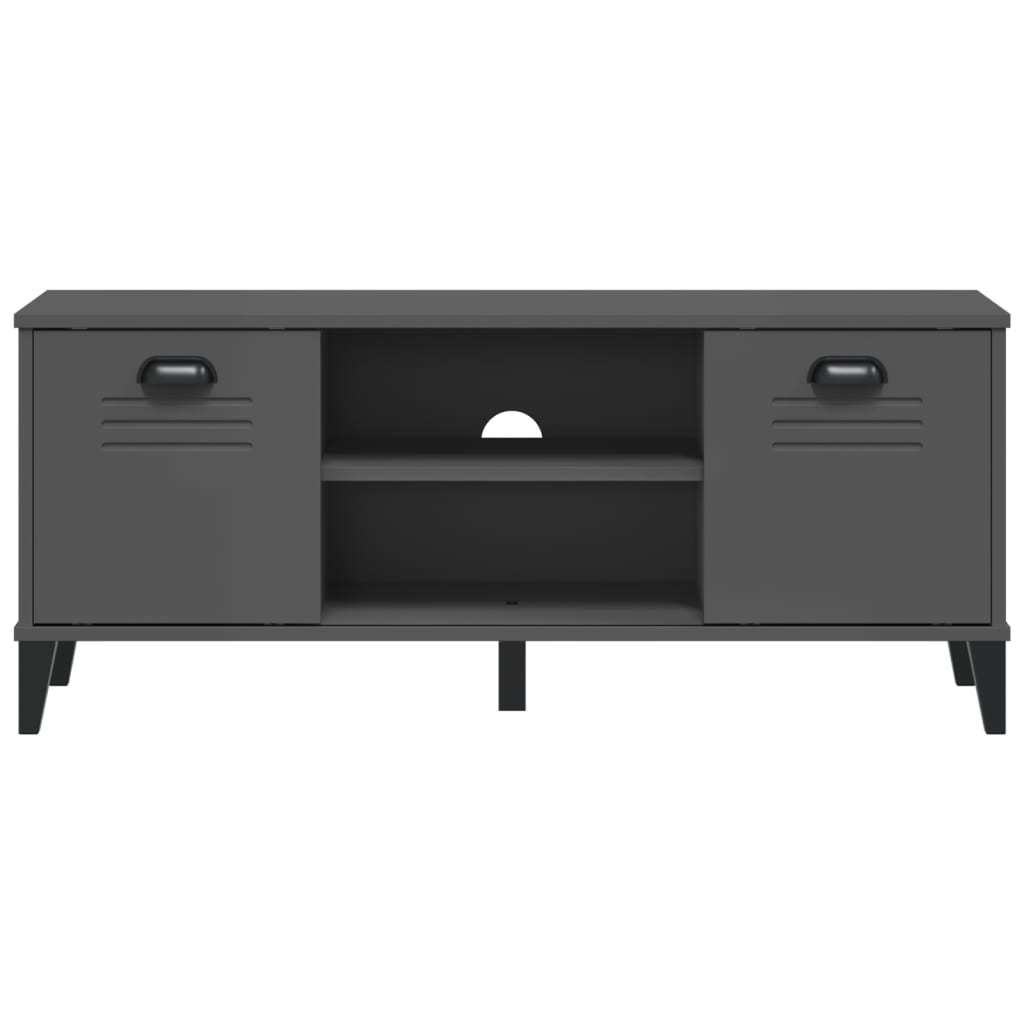 Schoenenbank Viken 106X35X45 Cm Grenenhout Antracietgrijs