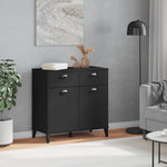 Dressoir Viken 80X40X80 Cm Bewerkt Hout