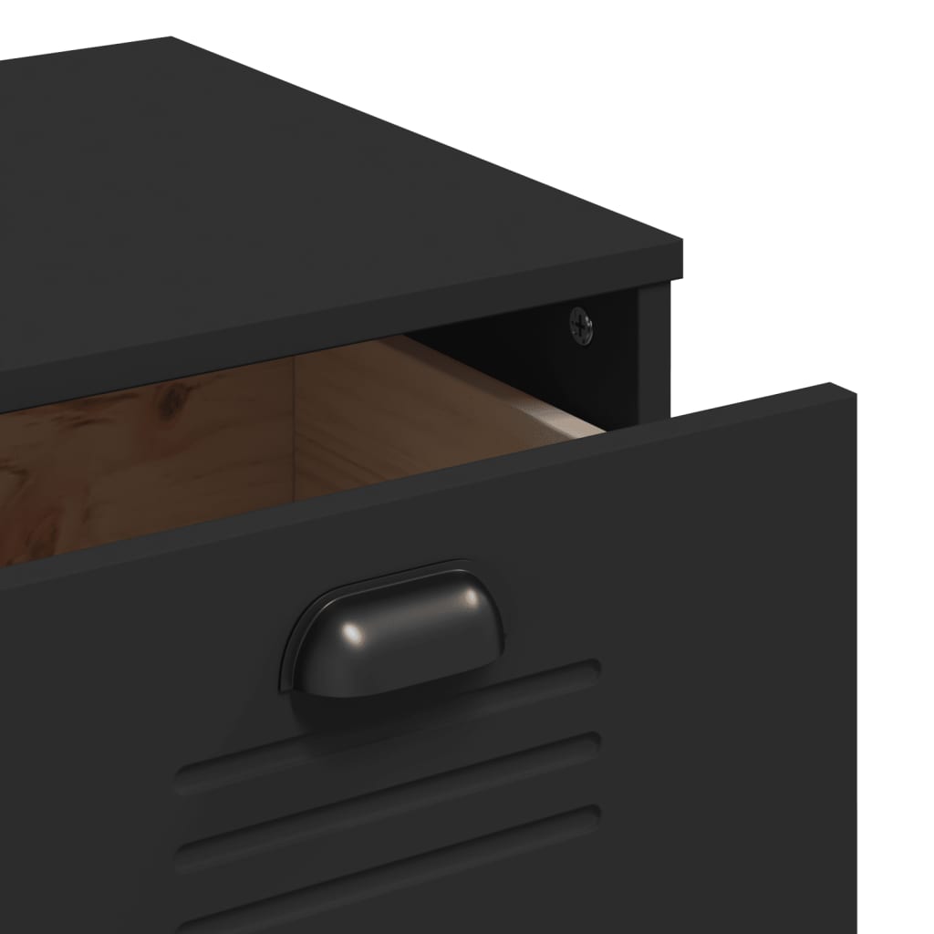 Dressoir Viken 80X40X80 Cm Bewerkt Hout