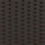 Tuinbank 2-Zits Met Luifel En Voetenbanken Poly Rattan Zwart