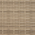 Tuinbank 2-Zits Met Voetenbanken Poly Rattan Beige