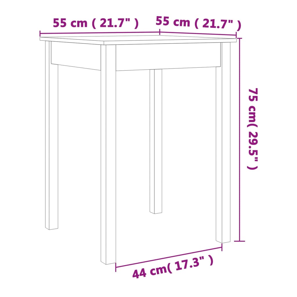 Wandtafel Massief Grenenhout Was