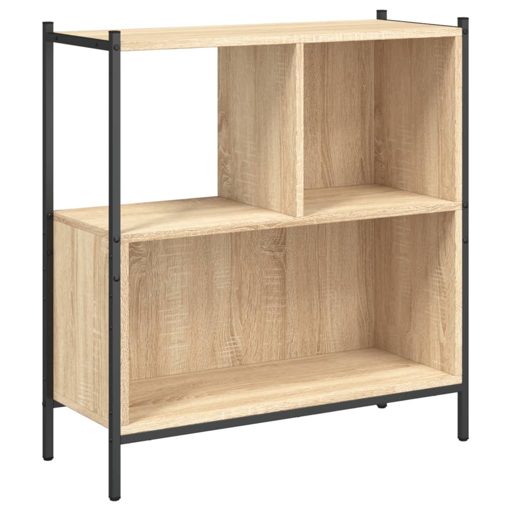 Boekenkast 72X28X77,5 Cm Bewerkt Hout Kleurig