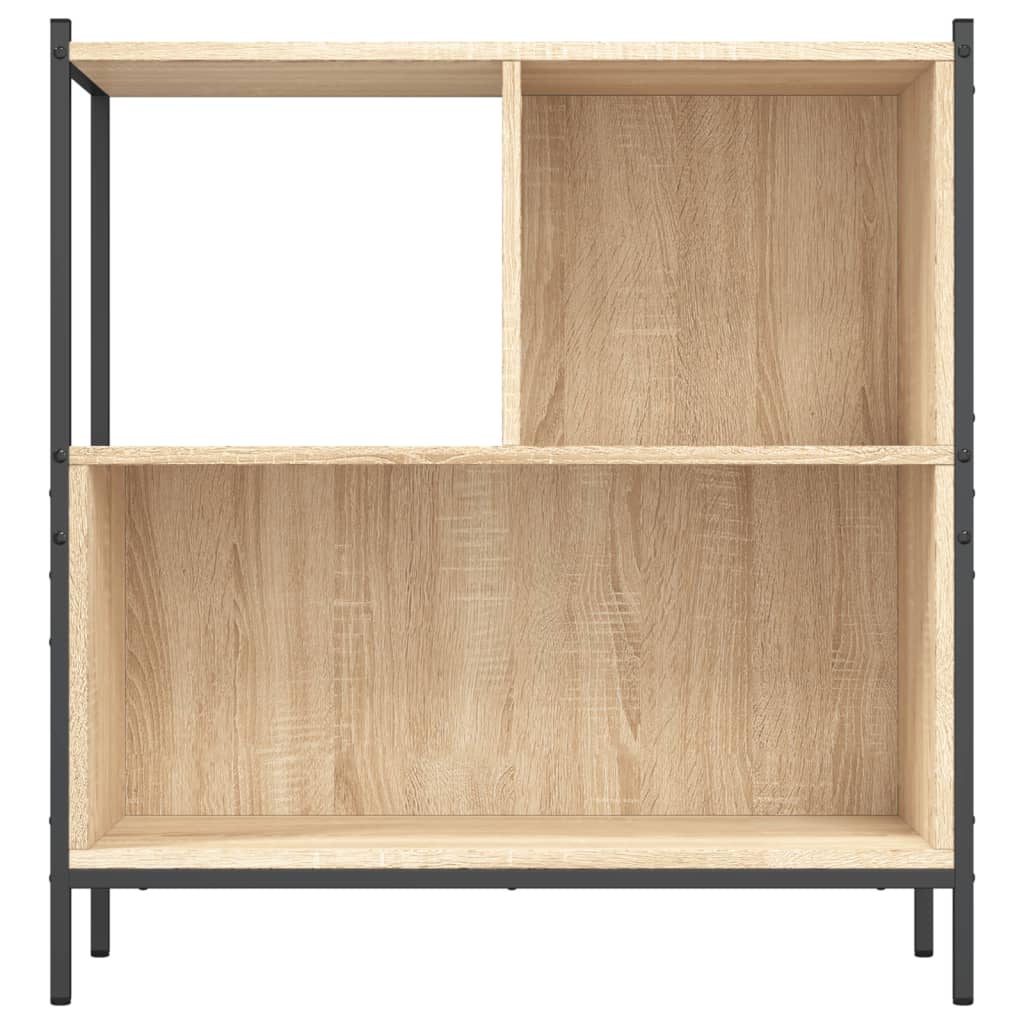 Boekenkast 72X28X77,5 Cm Bewerkt Hout Kleurig