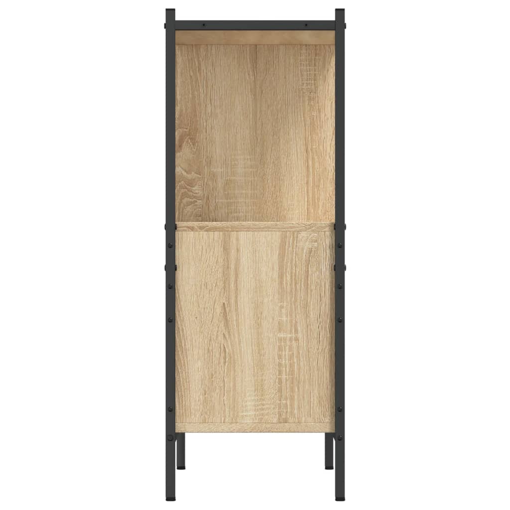 Boekenkast 72X28X77,5 Cm Bewerkt Hout Kleurig