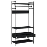 Kledingkast Met Lades 89X39X184,5 Cm Bewerkt Hout