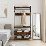 Kledingkast Met Lades 89X39X184,5 Cm Bewerkt Hout