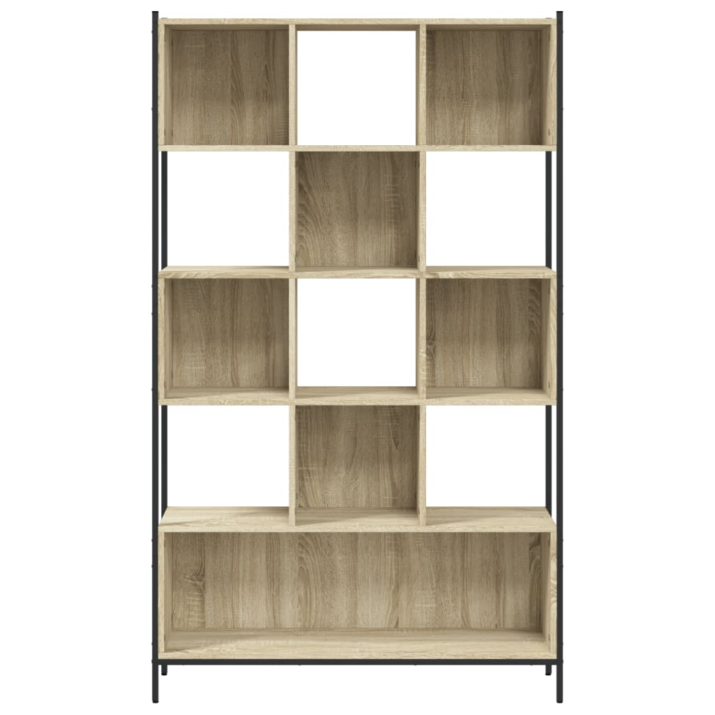 Boekenkast 102X28X172 Cm Bewerkt Hout Kleurig