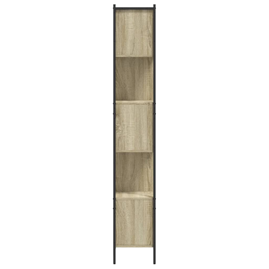 Boekenkast 102X28X172 Cm Bewerkt Hout Kleurig