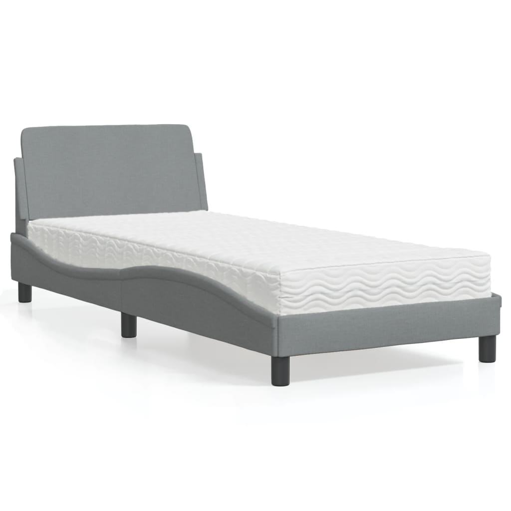 Bed Met Matras Stof